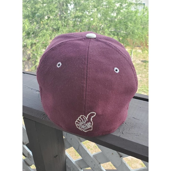 Vintage Texas A&M University New Era Pro Model Maroon Fitted Maroon Hat - Picture 3 of 5